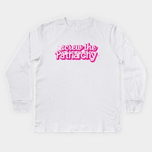 Screw The Patriarchy Kids Long Sleeve T-Shirt